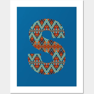 Letter S- boho design Posters and Art